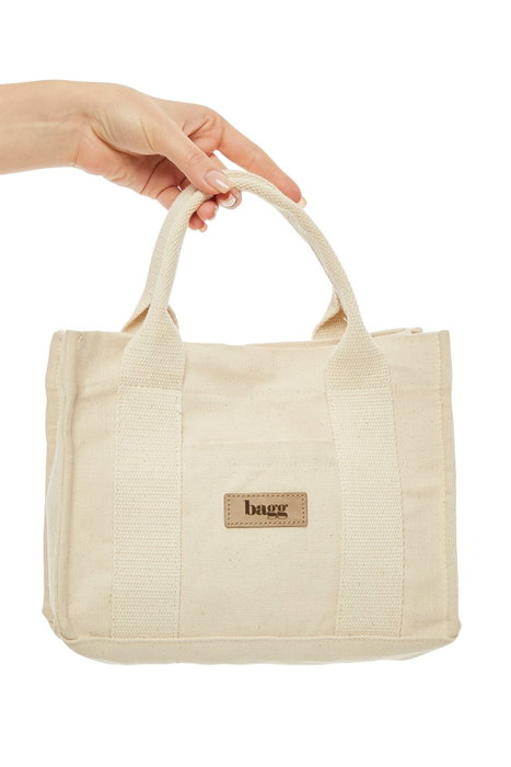Zoozie Bags Bolso Tote de Lona Crema Zoozie Bags Bolso Tote de Lona Crema